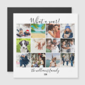 12 Foto Collage Wat een Jaar Kerstkaart (Voorkant / Achterkant)