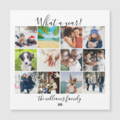 12 Foto Collage Wat een Jaar Kerstkaart (Voorkant)