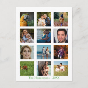 12 Foto Familie Foto ✨ Collage Op Maat Briefkaart