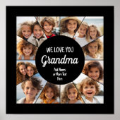12 Foto Funky Photo Collage - We houden van je oma Poster (Voorkant)