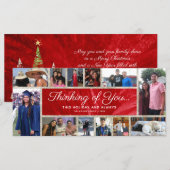 12 Foto-kerstKaart | Vakantiecollage (Voorkant / Achterkant)