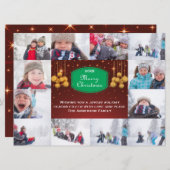 12 Foto Vrolijk Kerstcollage-6x8Christmas Kaart (Voorkant / Achterkant)