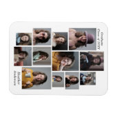 12 Fotocollage Afstuderen naam Flexible Magneet (Horizontaal)