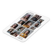 12 Fotocollage Afstuderen naam Flexible Magneet (Linkerzijde)