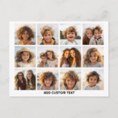 12 Fotocollage met witte achtergrond Briefkaart (Voorkant)