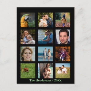 12 Foto's Familie Foto ✨ Collage Op Maat Briefkaart
