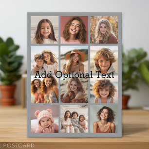 12 Fotosamenstelling - Modern raster met aangepast Briefkaart