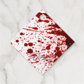 12 Gift Labels Bloedsplatter Vampier Gothic (Achterkant)