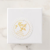 12 GOLD FOIL Katholiek Kruis Dank u QUINCEANERA Bedankjes Labels (Met doos)