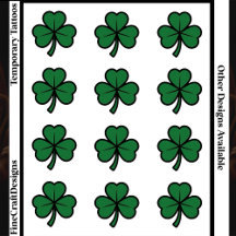 12 Groene Moderne St. Paddy's Day Klavertje 