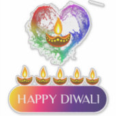 #12.Happy Diwali het festival van de lichten in In Sticker (Voorkant)