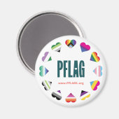 12 Hearts Circle PFLAG magnet Magneet (Voorkant / Achterkant)