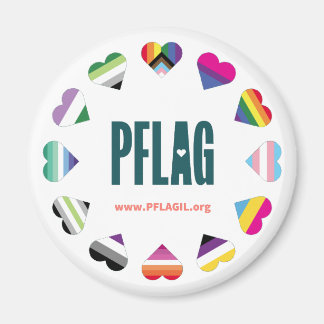 12 Hearts Circle PFLAG magnet Magneet