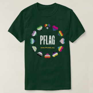 12 Hearts Circle PFLAG T-shirt voor donkere achter