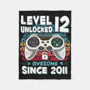 12 jaar Bday Son Boy Funny Gamer 12e 12 jaar oude Fleece Deken