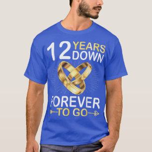12 jaar gehuwd om vrolijk te gaan trouwen t-shirt