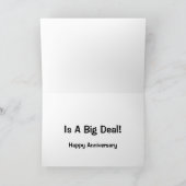 12 jaar is een groot iets! Jubileumkaart Kaart (Binnen)