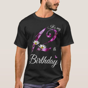 12 jaar oud Floral 2010 Het is mijn 12e verjaardag T-shirt