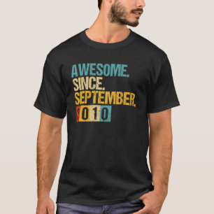 12 jaar oud Geweldige sinds september 2010 12e 2 T-shirt
