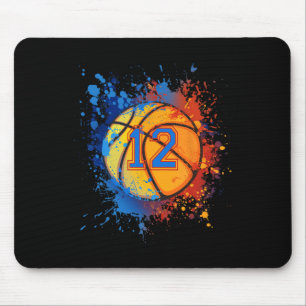 12 jaar oude 12e verjaardag Basketball Gift for Bo Muismat