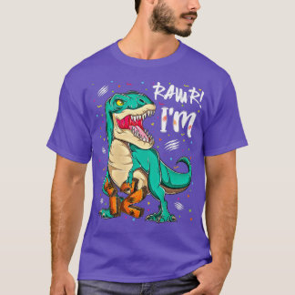 12 jaar oude dinosauriërs verjaardag 12e partij Ra T-shirt
