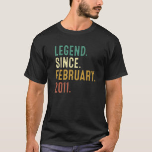 12 jaar oude legend sinds februari 2011 12e geboor t-shirt