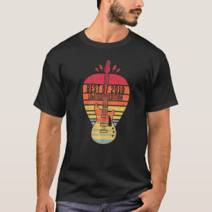 12 jaar oude verjaardag tot en met 2010 gitaar t-shirt
