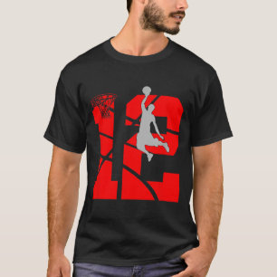 12-jarige 12e honkbal verjaardagsfeestje thema jon t-shirt