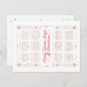 12 JOURS DE NOËL / Carte de Noël (Devant / Derrière)