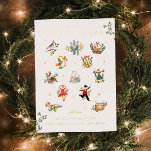 12 Jours de Noël   Carte de vacances photo