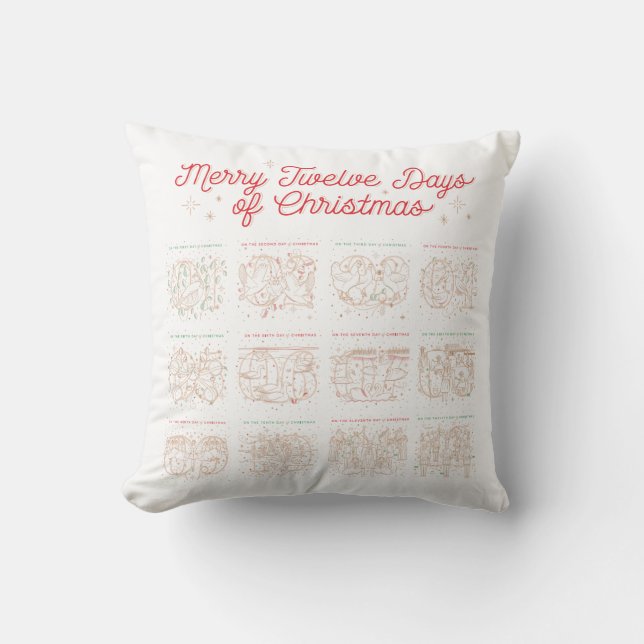 12 Jours DE NOËL / Coussin de Noël (Recto)