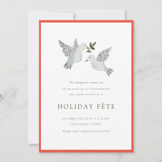 12 Jours de Noël Fête Invitations (Devant)
