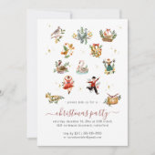 12 Jours de Noël | Invitation Fête de Vacances (Devant)