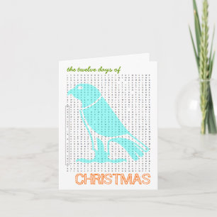 12 Jours De Noël Mot Recherche Carte 3