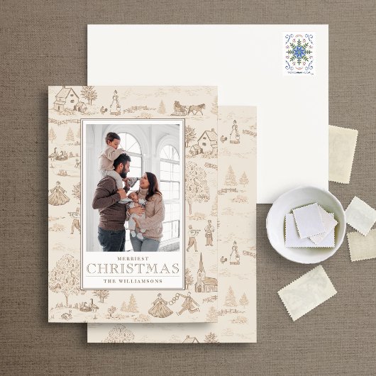 12 Jours de Noël Toile Carte photo de vacances