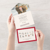 12 Jours de Noël Tri-Fold Carte de vacances (Déchirure)