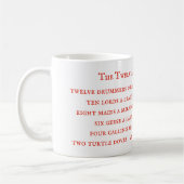 12 JOURS LYRIQUES Mug blanc (Gauche)
