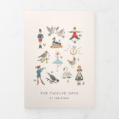 12 kerstdagen drieluik wenskaart (Cover)