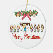 12 kerstdagen keramisch ornament (Links)