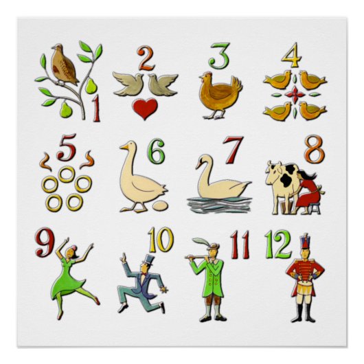 12 kerstdagen perfect poster (Voorkant)