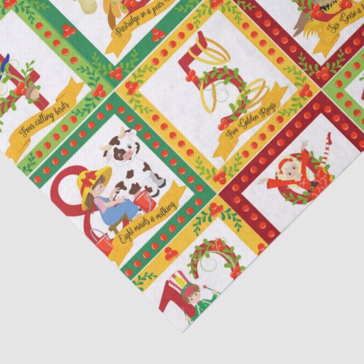 12 kerstdagen tissuepapier (Detail)