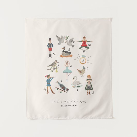 12 kerstdagen wandkleed (Voorkant)