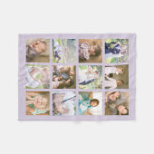 12 Kierkante fotocollage bewerkbare kleur Fleece Deken (Voorkant (Horizontaal))