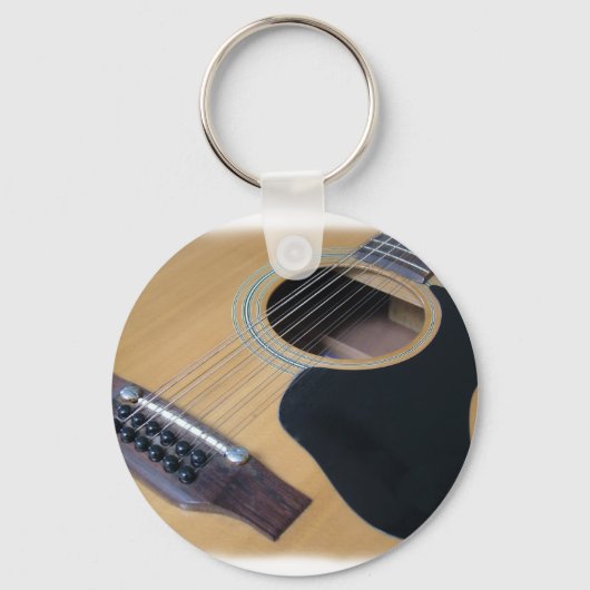 12 Koord akoestisch gitaar Sleutelhanger (Voorkant)