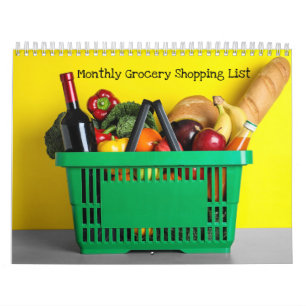 12 Maand 2027 Kalender Boodschappen Tracker