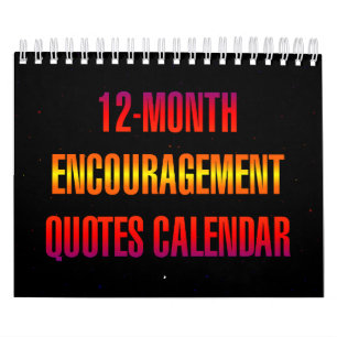 12-maandelijkse aanmoedigingscitaten kalender