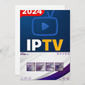 12 maanden abonnement voor IPTV Feestdagenkaart (Voorkant / Achterkant)