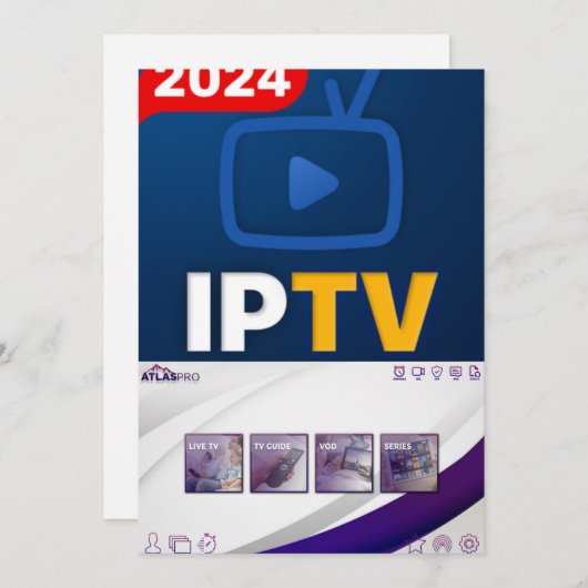 12 maanden abonnement voor IPTV Feestdagenkaart (Voorkant / Achterkant)