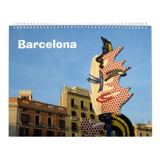 12 maanden Barcelona, Spanje Wall Calendar Kalender (Hoes)
