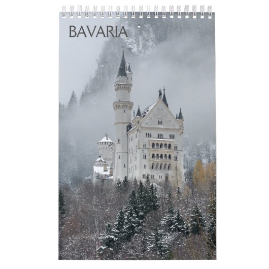 12 maanden Beieren Wall Calendar Kalender (Hoes)